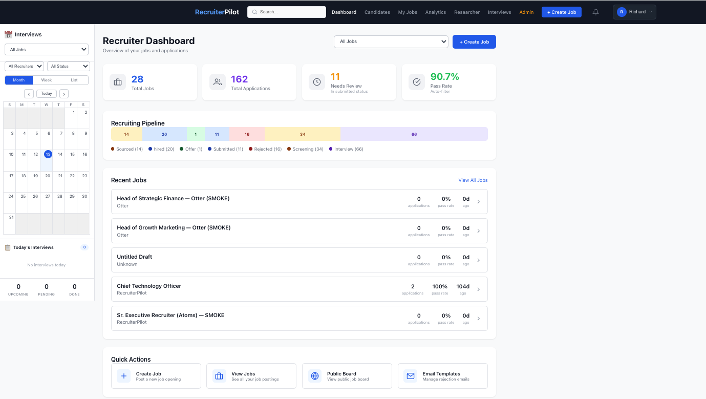 RecruiterPilot — AI recruitment analytics